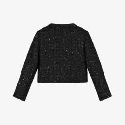 Versace-Роскошный блестящий твидовый жакет для девочек | Childrensalon Outlet