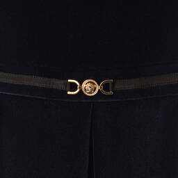 Versace-فستان مخمل لون كحلي | Childrensalon Outlet