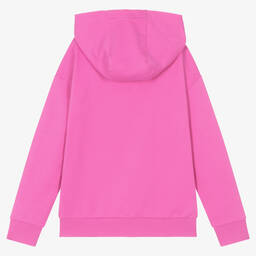 Versace-Girls Pink Cotton Very Versace Hoodie | Childrensalon Outlet