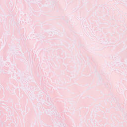 Versace-Girls Pink Floral Tulle Dress | Childrensalon Outlet