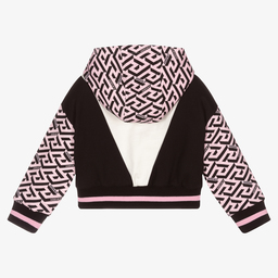 Versace-Girls Pink Greca Medusa Hoodie | Childrensalon Outlet