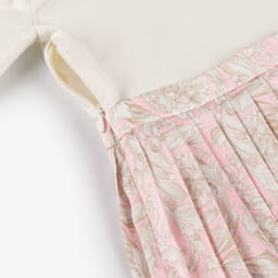 Versace-Girls Pink & White Medusa Dress | Childrensalon Outlet