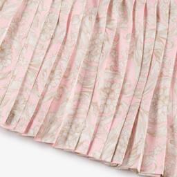 Versace-Girls Pink & White Medusa Dress | Childrensalon Outlet