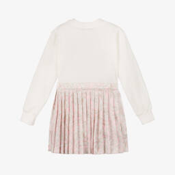 Versace-Girls Pink & White Medusa Dress | Childrensalon Outlet