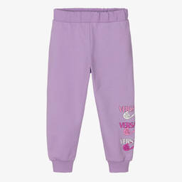 Versace-جوغرز قطن لون بنفسجي للبنات | Childrensalon Outlet