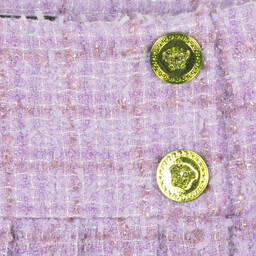 Versace-Фиолетовая юбка из твида | Childrensalon Outlet