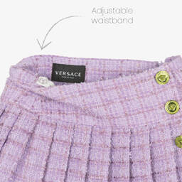 Versace-Фиолетовая юбка из твида | Childrensalon Outlet