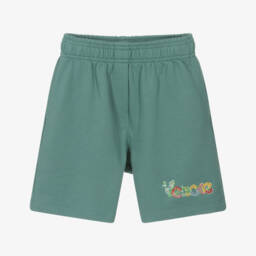 Versace-Girls' Spring Green Floral Shorts | Childrensalon Outlet