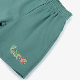 Versace-Girls' Spring Green Floral Shorts | Childrensalon Outlet