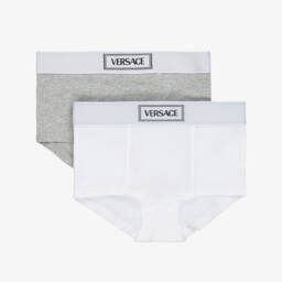 Versace-Girls Twin Set Soft Jersey Briefs | Childrensalon Outlet