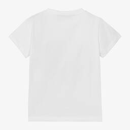 Versace-Girls White Cotton Medusa T-Shirt | Childrensalon Outlet