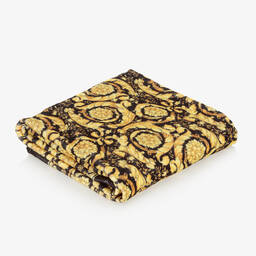 Versace-Gold Barocco Towel (140cm) | Childrensalon Outlet