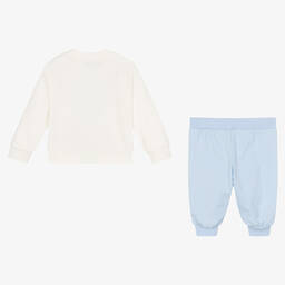 Versace-Кремово-голубой спортивный костюм Medusa | Childrensalon Outlet