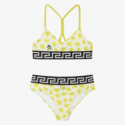 Versace-بكيني بطبعة غريسا لون أخضر  | Childrensalon Outlet