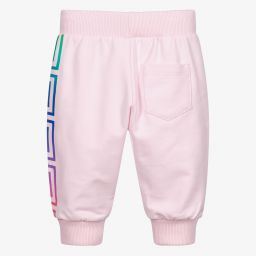 Versace-جوغرز أطفال بناتي قطن جيرسي لون زهري | Childrensalon Outlet