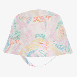 Versace-Pink Cotton Sun Hat | Childrensalon Outlet
