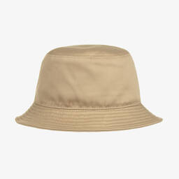Versace-Teen Beige Cotton Bucket Hat | Childrensalon Outlet