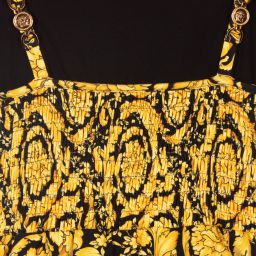 Versace-Teen Black & Gold Dress | Childrensalon Outlet