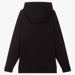 Versace-توب هودي تينز ولادي قطن جيرسي لون أسود | Childrensalon Outlet