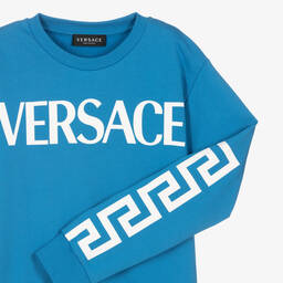 Versace-Голубой свитшот для подростков | Childrensalon Outlet