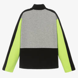 Versace-Teen Boys Black & Grey Cotton Sweatshirt | Childrensalon Outlet