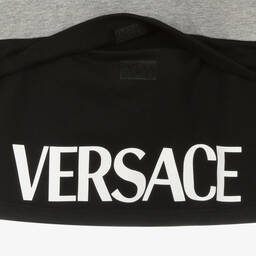 Versace-Teen Boys Black & Grey Cotton Sweatshirt | Childrensalon Outlet