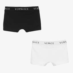 Versace-Трусы-боксеры с логотипом для подростков (2 пары) | Childrensalon Outlet
