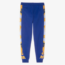 Versace-جوغرز تينز ولادي قطن لون أزرق بطبعة الباروك | Childrensalon Outlet