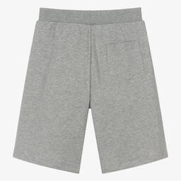 Versace-Teen Boys Grey Cotton Greca Shorts | Childrensalon Outlet