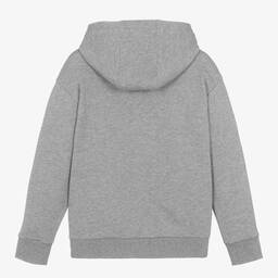 Versace-Teen Boys Grey Cotton Hoodie | Childrensalon Outlet