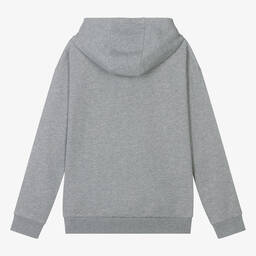 Versace-Teen Boys Grey Marl Cotton Hoodie | Childrensalon Outlet