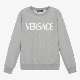 Versace-Teen Boys Grey Sweatshirt | Childrensalon Outlet