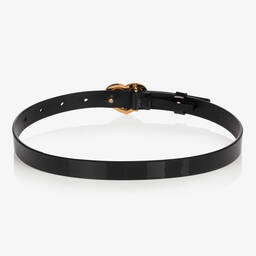 Versace-Черный кожаный ремень Medusa | Childrensalon Outlet