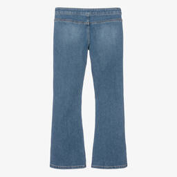 Versace-Синие джинсы-клеш для девочек-подростков | Childrensalon Outlet