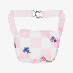 Versace-Розовая куртка в клетку для девочек-подростков | Childrensalon Outlet