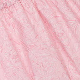 Versace-Teen Girls Pink Cotton Barocco Dress | Childrensalon Outlet