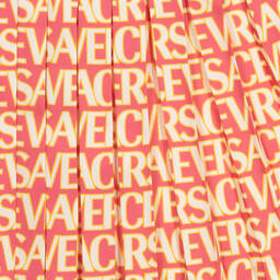 Versace-تنورة تينز بناتي تويل لون زهري وذهبي | Childrensalon Outlet