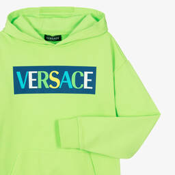 Versace-Зеленая худи из хлопкового джерси | Childrensalon Outlet