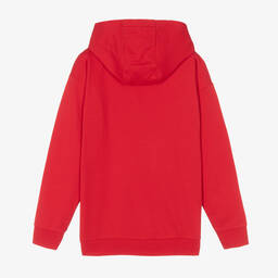 Versace-توب هودي تينز قطن لون أحمر | Childrensalon Outlet