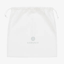 Versace-حقيبة لمستلزمات الأطفال لون أبيض وذهبي (49 سم) | Childrensalon Outlet