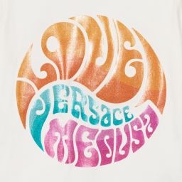 Versace-تيشيرت قطن جيرسي لون أبيض للبنات | Childrensalon Outlet