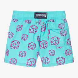 Vilebrequin-شورت سباحة لون أزرق وزهري للأولاد | Childrensalon Outlet