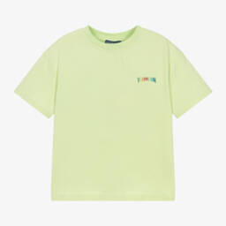 Vilebrequin-تيشيرت قطن عضوي لون أخضر للأولاد | Childrensalon Outlet