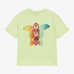 Vilebrequin-تيشيرت قطن عضوي لون أخضر للأولاد | Childrensalon Outlet