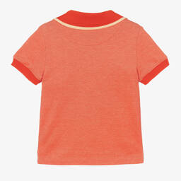 Vilebrequin-توب بولو قطن لون برتقالي للأولاد | Childrensalon Outlet