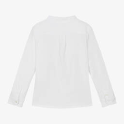 Vilebrequin-قميص بلا ياقة قطن عضوي لون أبيض للأولاد | Childrensalon Outlet