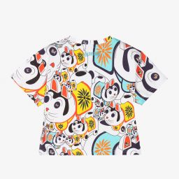 Vilebrequin-تيشيرت قطن لون أبيض للأولاد | Childrensalon Outlet