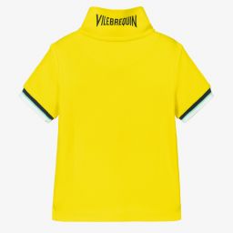 Vilebrequin-توب بولو قطن بيكيه لون أصفر للأولاد | Childrensalon Outlet