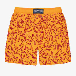 Vilebrequin-Teen Boys Orange Starfish Swim Shorts | Childrensalon Outlet