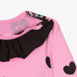 Wauw Capow-Розовый ромпер с сердечками для малышек | Childrensalon Outlet